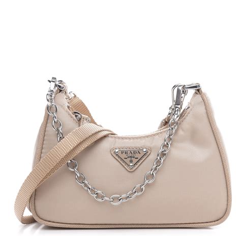 prada beige bag nylon|Prada tessuto nylon handbags.